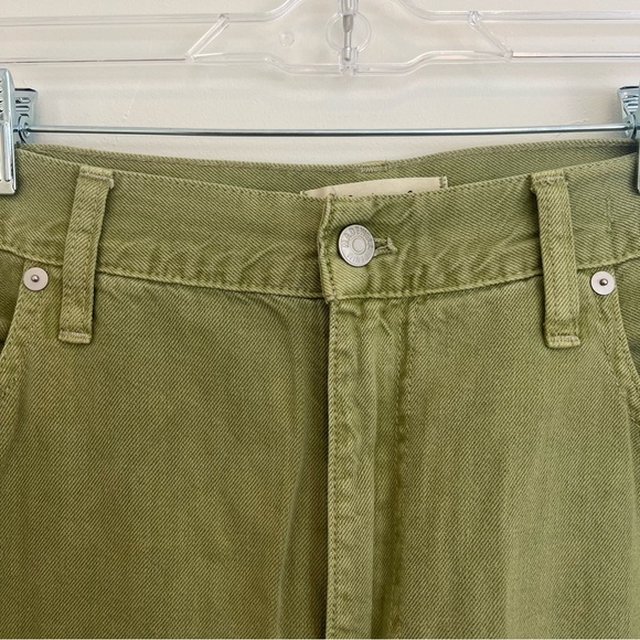 Madewell Green High-Waisted Baggy Jeans Size 33 - Picture 3 of 11